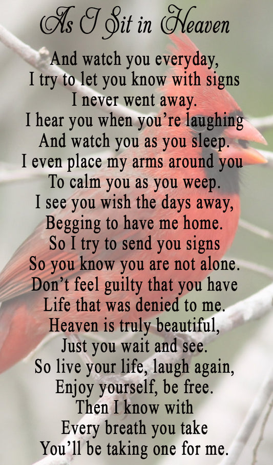 Custom Full Picture with Border Memorial Cards - Personalized Prayer Cards for Funerals